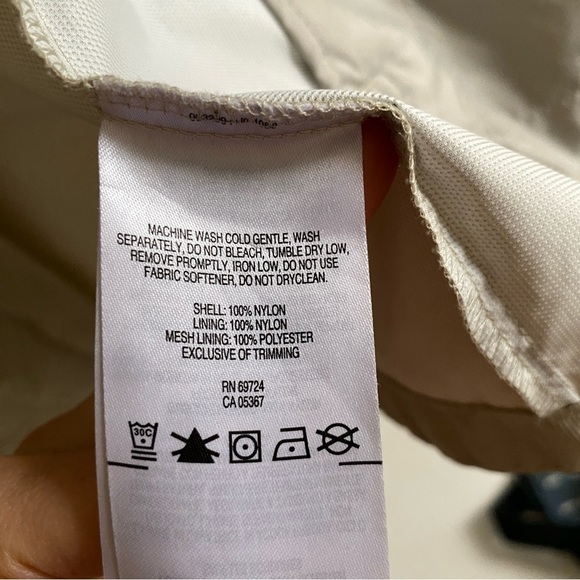 COLUMBIA Beige Long Rain Jacket Size XS - Picture 13 of 14